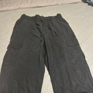 Abercrombie & Fitch Black Cargo Joggers